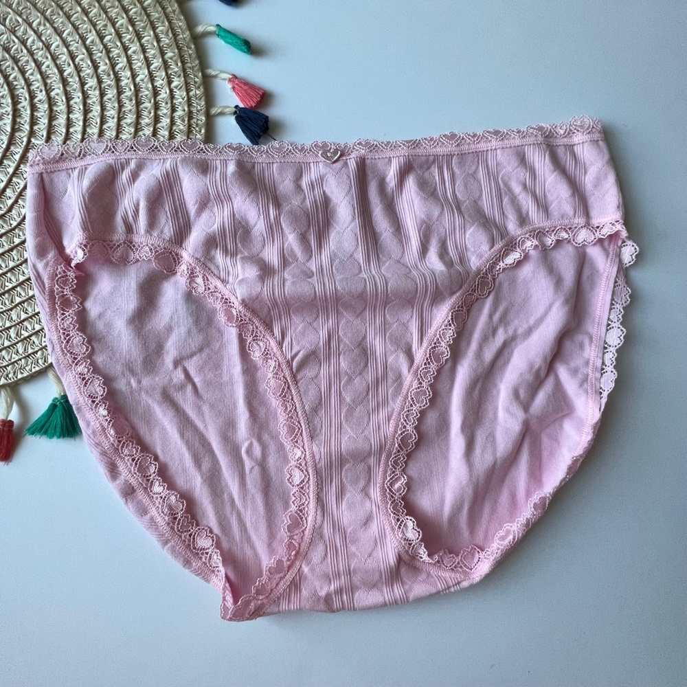 Victoria's Secret Stretch Cotton High-Leg Brief Panty Pretty Blossom XL NEW